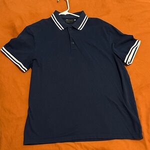ASOS Navy Polo with White Accents